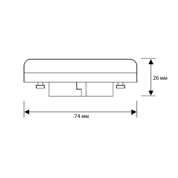 Лампа светодиодная LED10-GX53/865/GX53 10Вт таблетка матовая 6500К холод. бел. GX53 220В Camelion 13616