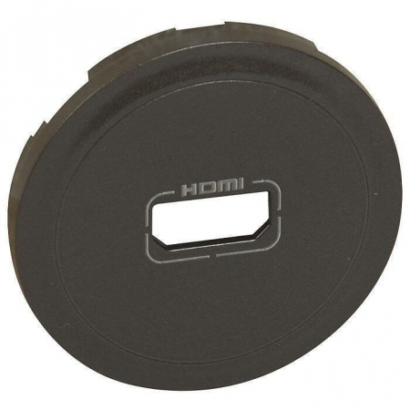 Лицевая панель Legrand Celiane розетки аудио/видео HDMI графит 067816