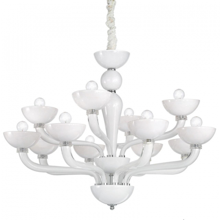 Подвесная люстра Ideal Lux Casanova SP12 Bianco 094052