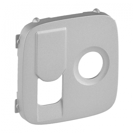 Лицевая панель Legrand Valena Allure розетки TV-RJ45 алюминий 754837