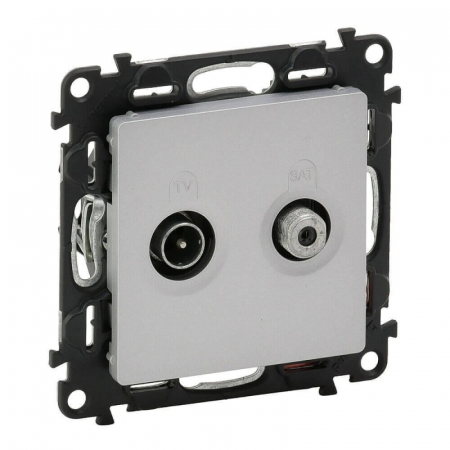 Розетка TV-SAT Legrand Valena Life алюминий 753658