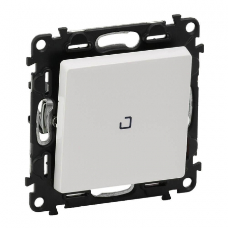 Выключатель одноклавишный Legrand Valena Life 10A 250V с подсветкой белый 752410