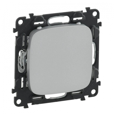 Заглушка с суппортом Legrand Valena Allure алюминий 755187