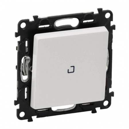 Переключатель одноклавишный Legrand Valena Life 10А 250В с подсветкой белый 752426