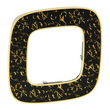 Рамка 1-постовая Legrand Valena Allure Барокко Нуар 754431