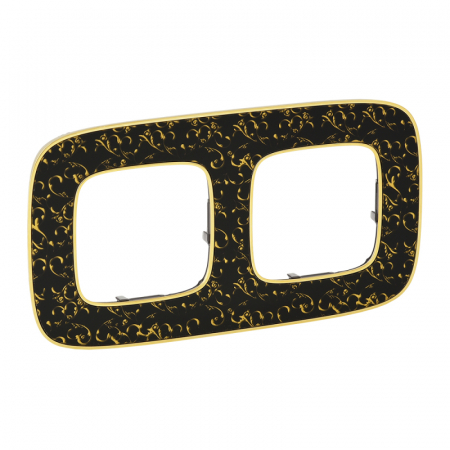 Рамка 2-постовая Legrand Valena Allure Барокко Нуар 754432