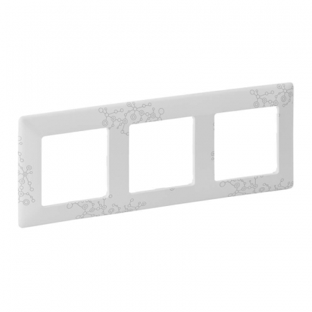 Рамка 3-постовая Legrand Valena Life Эл Грей белый 754123