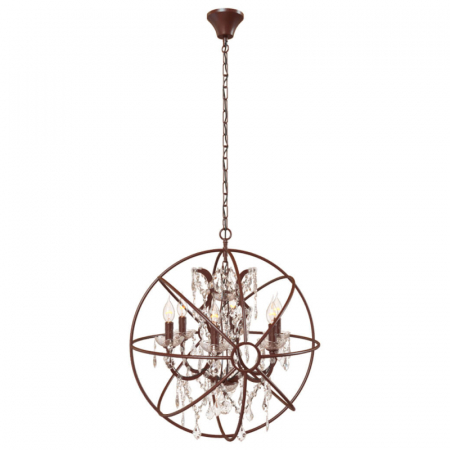 Подвесная люстра LOFT IT Foucaults orb crystal Loft1897/6