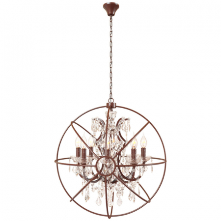Подвесная люстра LOFT IT Foucaults orb crystal Loft1897/8