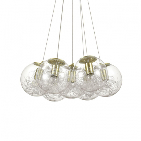 Подвесная люстра Ideal Lux Mapa Sat SP7 Ottone 176000