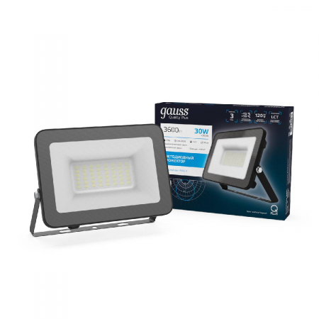 Прожектор светодиодный Gauss Qplus 30W 6500К 613511330