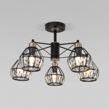 Потолочная люстра Eurosvet Lord 70075/5 черный