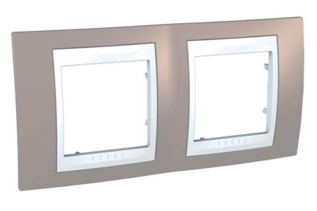 Рамка 2-постовая Schneider Electric Unica Хамелеон MGU6.004.874