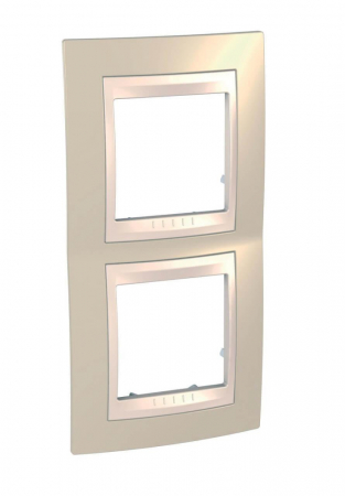 Рамка 2-постовая вертикальная Schneider Electric Unica Хамелеон MGU6.004V.567