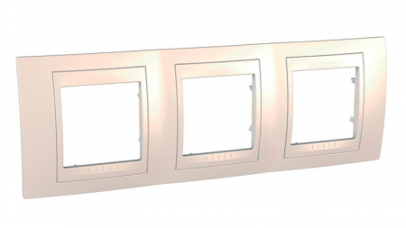 Рамка 3-постовая Schneider Electric Unica Хамелеон MGU6.006.25