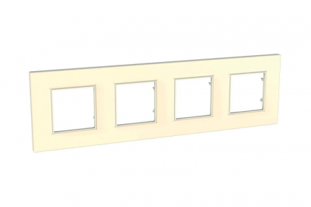 Рамка 4-постовая Schneider Electric Unica Quadro MGU2.708.25