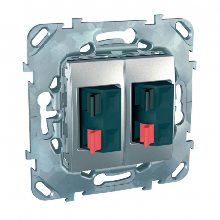 Аудиорозетка двойная Schneider Electric Unica MGU5.8787.30ZD
