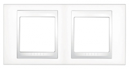 Рамка 2-постовая Schneider Electric Unica Хамелеон MGU6.004.18