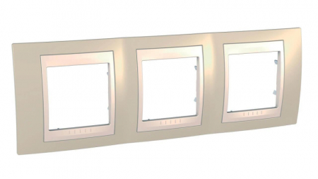 Рамка 3-постовая Schneider Electric Unica Хамелеон MGU6.006.567