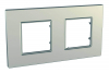 Рамка 2-постовая Schneider Electric Unica Quadro MGU6.704.57