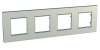 Рамка 4-постовая Schneider Electric Unica Quadro MGU6.708.57