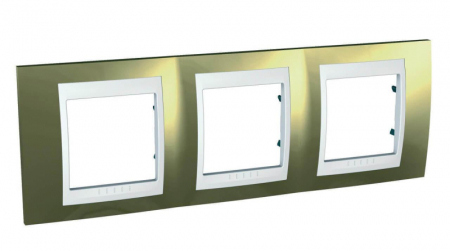 Рамка 3-постовая Schneider Electric Unica Хамелеон MGU66.006.804