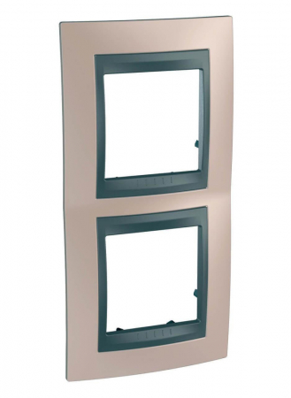 Рамка 2-постовая вертикальная Schneider Electric Unica Top MGU66.004V.296