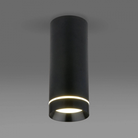 Потолочный светодиодный светильник Elektrostandard DLR022 12W 4200K черный матовый 4690389102967