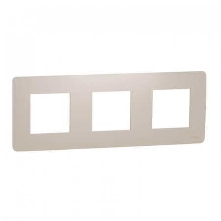Рамка 3-постовая Schneider Electric Unica New NU200644
