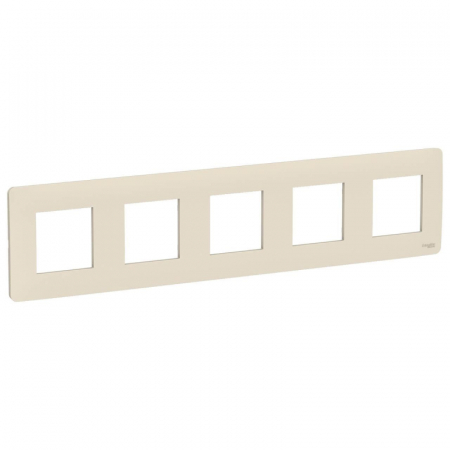Рамка 5-постовая Schneider Electric Unica New NU201044