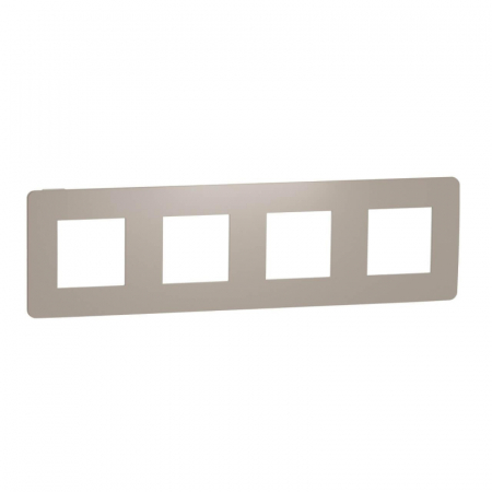 Рамка 4-постовая Schneider Electric Unica New NU280826