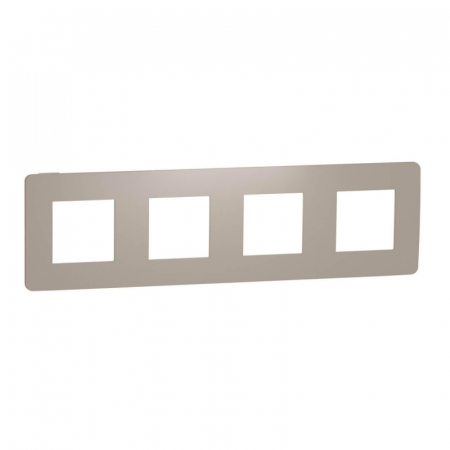 Рамка 4-постовая Schneider Electric Unica New NU280827