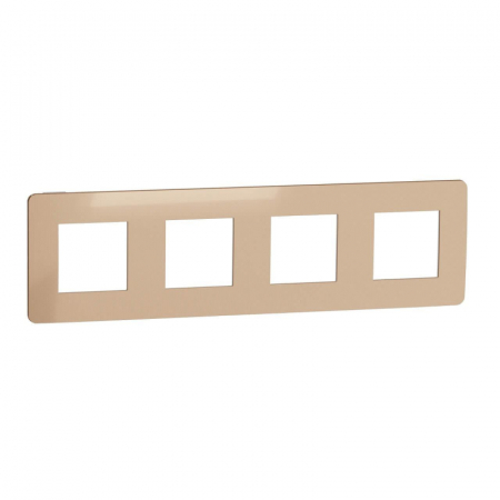 Рамка 4-постовая Schneider Electric Unica New NU280857