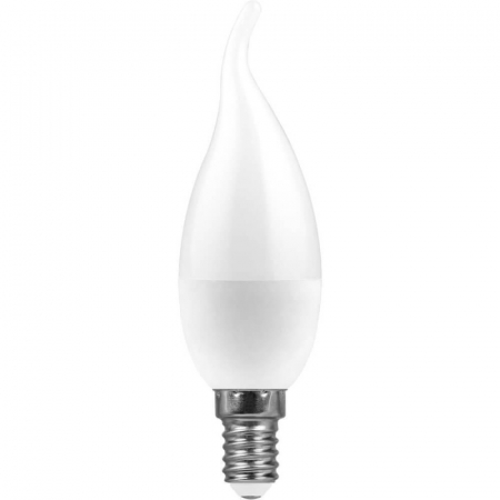 Лампа светодиодная Feron E14 11W 6400K Свеча Матовая LB-770 25952