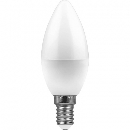 Лампа светодиодная Feron E14 11W 6400K Свеча Матовая LB-770 25943