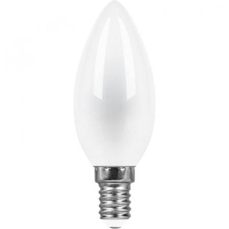 Лампа светодиодная Feron E14 9W 2700K Свеча Матовая LB-73 25955