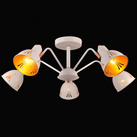 Люстра на штанге Natali Kovaltseva FAVORIT 75097/5C WHITE