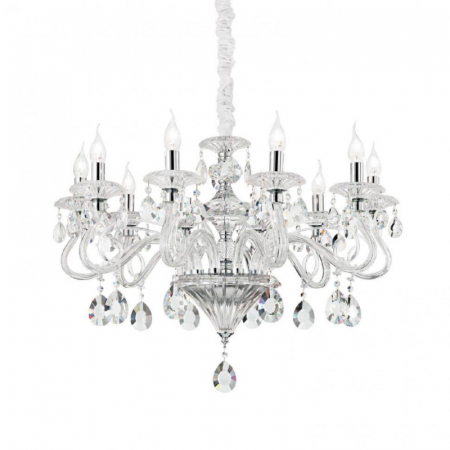 Подвесная люстра Ideal Lux Negresco SP8 Transparente 141053