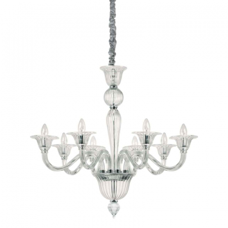 Подвесная люстра Ideal Lux Brigitta SP8 Trasparente 199382