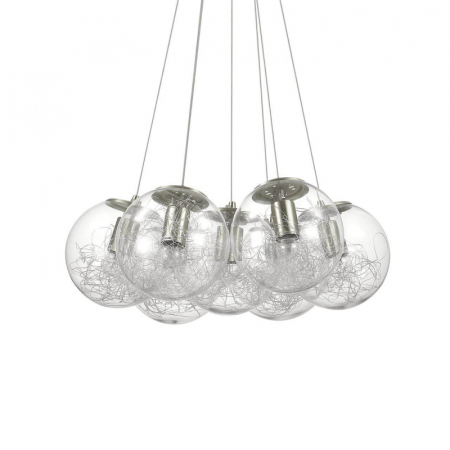 Подвесная люстра Ideal Lux Mapa Sat SP7 Nickel 176062