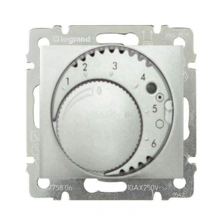 Термостат теплого пола Legrand Valena алюминий 770291