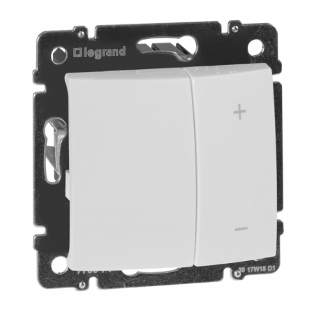 Диммер кнопочный Legrand Valena 400W белый 770062