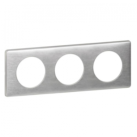 Рамка 3-постовая Legrand Celiane алюминий 068923