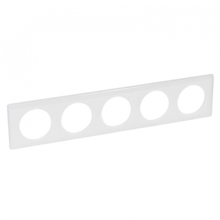 Рамка 5-постовая Legrand Celiane белый глянец 066630