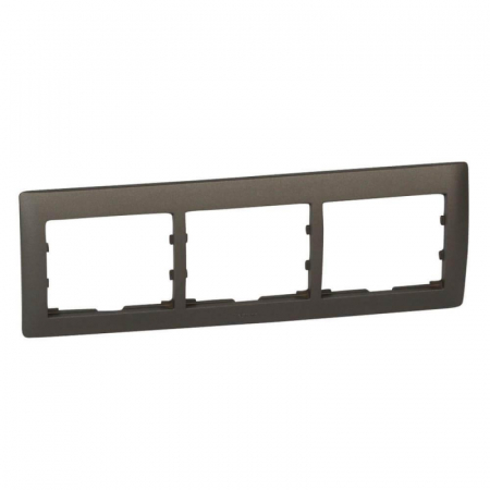 Рамка 3-постовая Legrand Galea Life темная бронза 771203