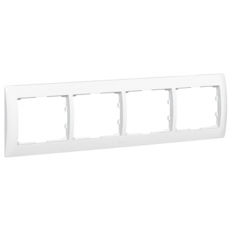 Рамка 4-постовая Legrand Galea Life белая 771004