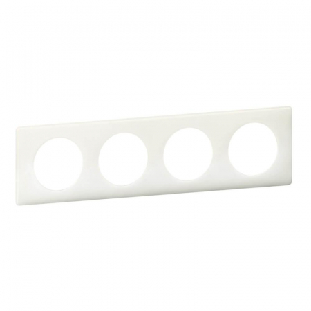 Рамка 4-постовая Legrand Celiane белый глянец 066634