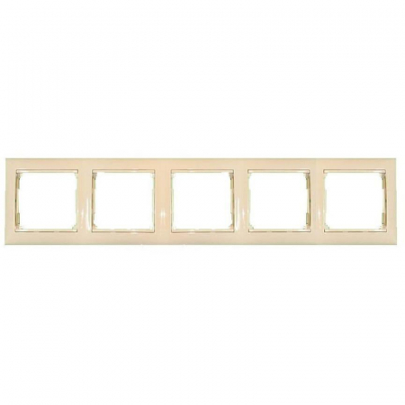 Рамка 5-постовая Legrand Valena слоновая кость 774355