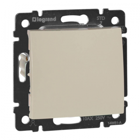 Переключатель одноклавишный промежуточный Legrand Valena 10A 250V слоновая кость 774307
