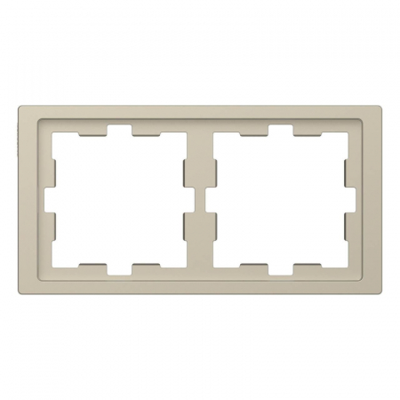 Рамка 2-постовая Schneider Electric Merten D-Life MTN4020-6533